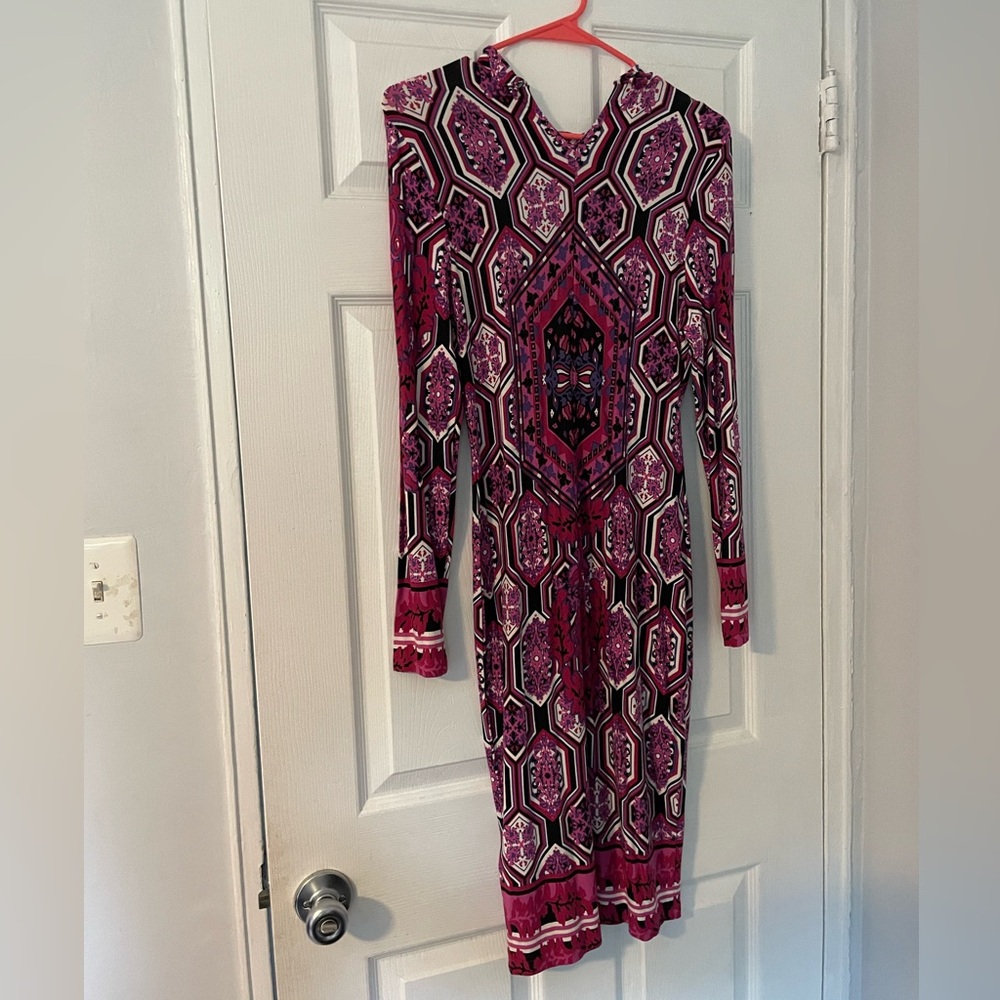 Sexy Elegant Geometric Patterned Dress (m)